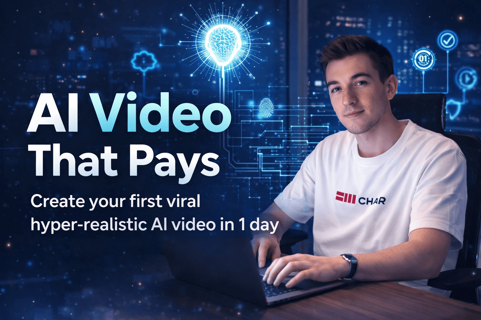 AI Video That Pays: Create your first viral hyper-realistic AI video in 1 day, even if you've never made one before.